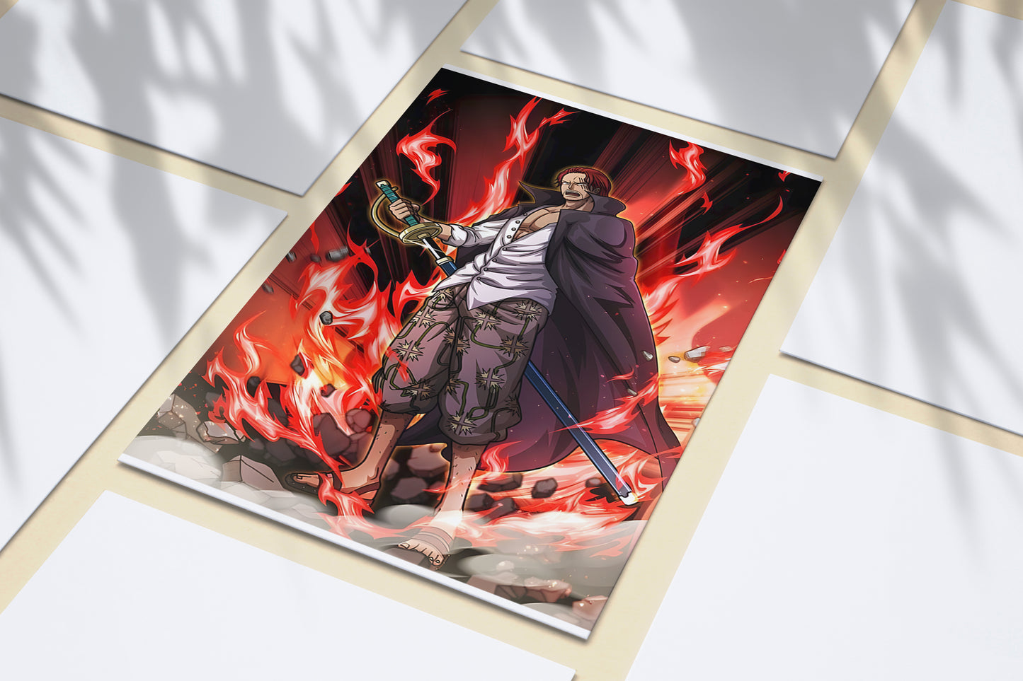 One Piece: Red Hair Shanks - The Legendary Pirate Captain Poster