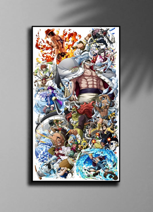 One Piece: The Whitebeard Pirates Crew Commemorative Poster