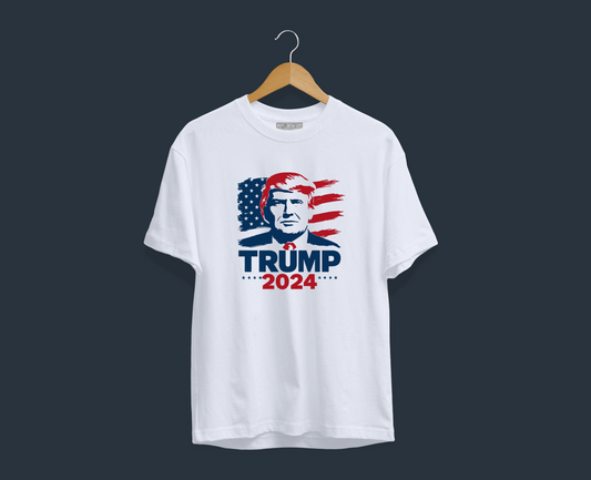 Trump 2024 Campaign T-Shirt - Patriotic Design