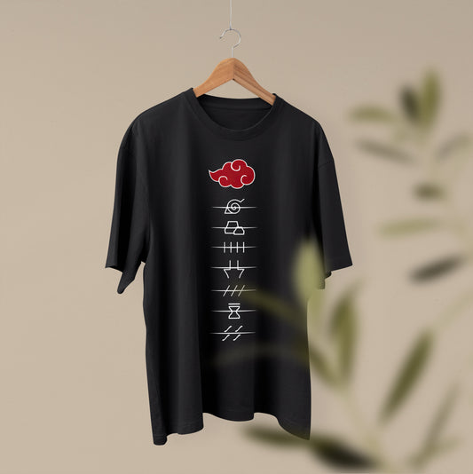 Itachi Uchiha, Oversized T-shirt With Back Print