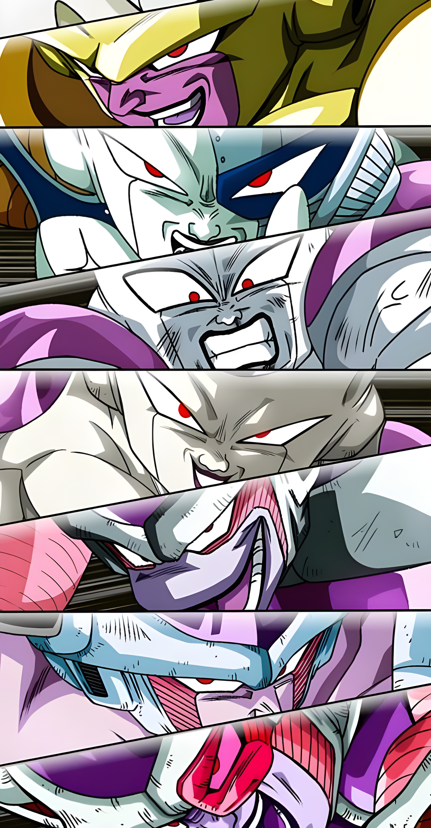 Frieza's Evolution: All Forms Poster