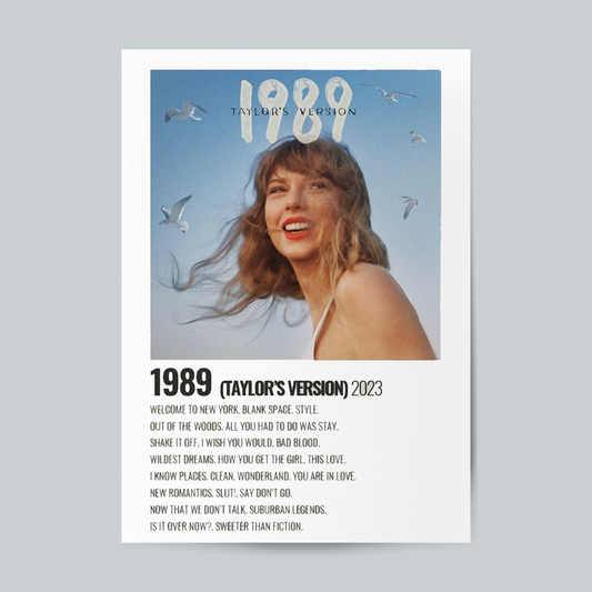 Taylor Swift 1989 Album Cover Mini Polaroid