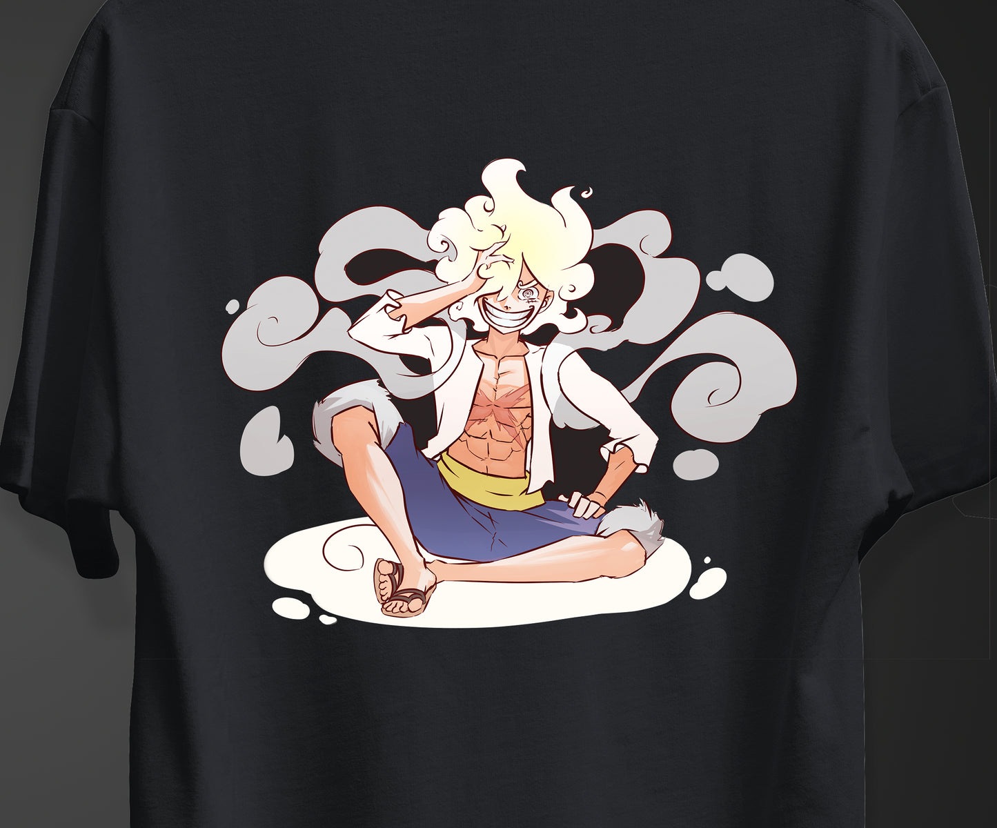 Luffy Artistic - One Piece Oversized Anime Printed T-Shirt